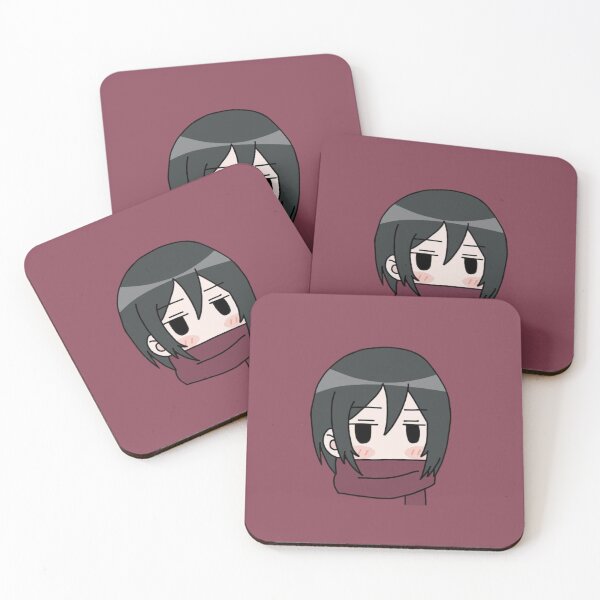 Item preview, Mikasa Ackerman - The Red Scarf of Fate Chibi designed and sold by TheStickLab.