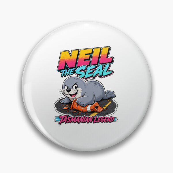 Item preview, Neil the Seal Tasmanian Legend Funny Meme Retro 80s Gift designed and sold by Uglyandcute.