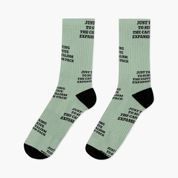 Item preview, Just Trying To Survive The Capitalism Expansion Pack designed and sold by WakeNBake-Tees.