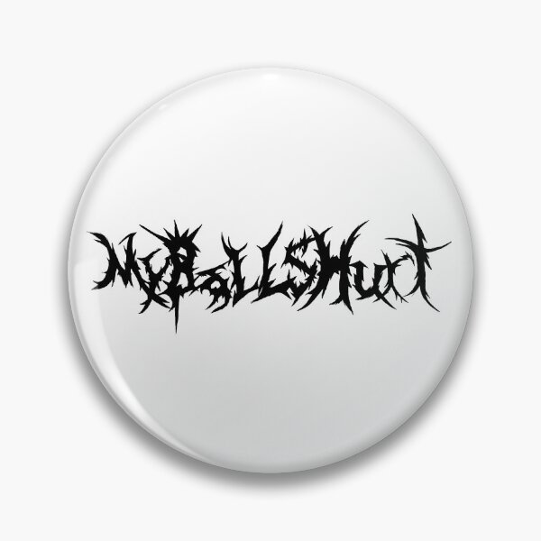Item preview, My Balls Hurt Metal Style Print designed and sold by NueBaku.