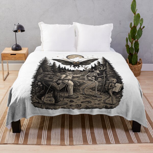 Item preview, Bigfoot Yeti Moonlit Mountain Trail Hike designed and sold by Roy & Tiffany.