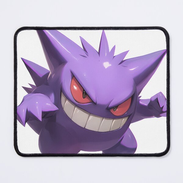 Item preview, Gengar Fanart Smiling with Sharp Teeth and Spiky Hair designed and sold by Lilith.3x313 Vault.