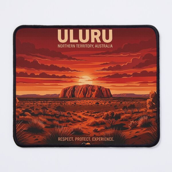 Item preview, Uluru Australia Travel Poster designed and sold by ArtworkNorth.