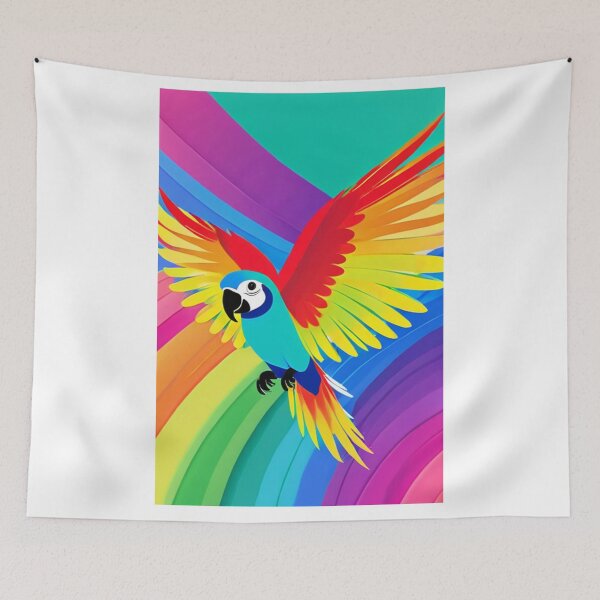 Item preview, Art - Exotic Parrot, Colorful Illustration designed and sold by World-Pets.