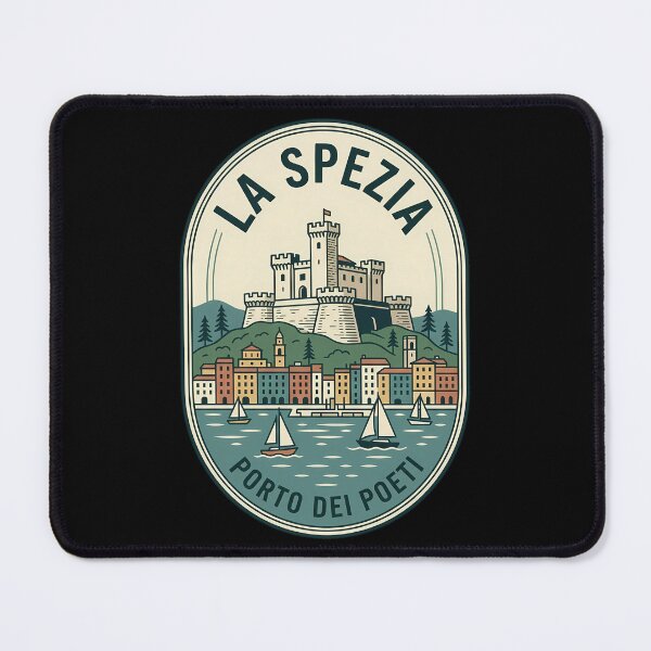 Item preview, Porto dei Poeti La Spezia Vintage Travel Emblem designed and sold by k3rstman1.
