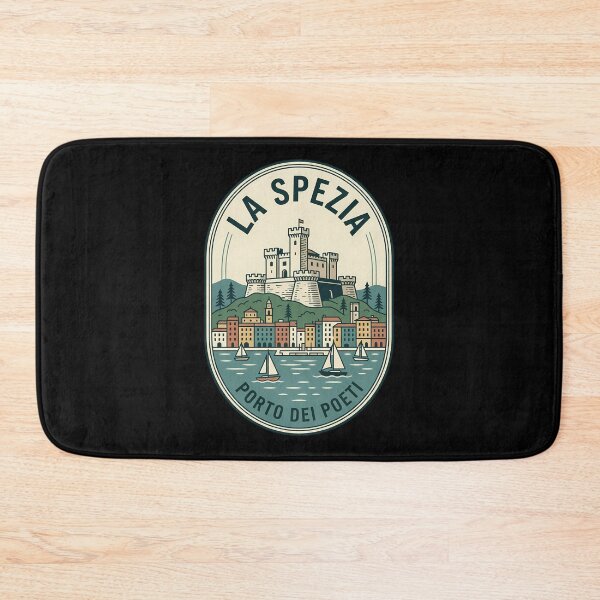 Item preview, Porto dei Poeti La Spezia Vintage Travel Emblem designed and sold by k3rstman1.