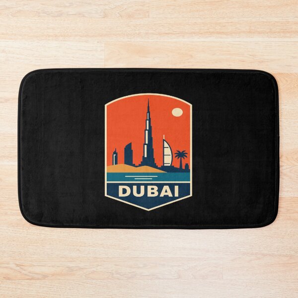 Item preview, Dubai Skyline Retro Travel Badge designed and sold by Lyfeinsights.