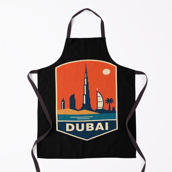 Item preview, Dubai Skyline Retro Travel Badge designed and sold by Lyfeinsights.
