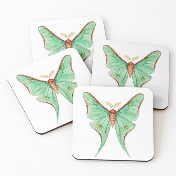 Item preview, Vintage Watercolor Moon Moth Illustration designed and sold by Mvicen.