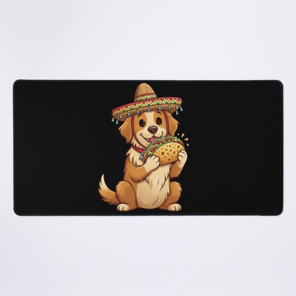 Item preview, Taco-Loving Golden Retriever | Cute Funny Dog Illustration designed and sold by delohill.