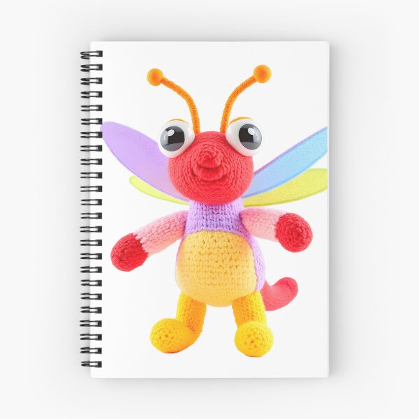 Item preview, Adorably Knitted Dragonfly Colorful Plushie Art designed and sold by canvahub.