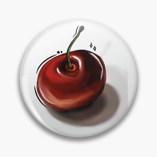 Item preview, Glossy Red Cherry Digital Art Illustration designed and sold by Vanta5hade.