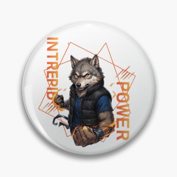 Item preview, Wolf Warrior with fiery strength illustration designed and sold by Ahmedsyde.