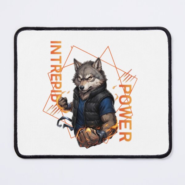 Item preview, Wolf Warrior with fiery strength illustration designed and sold by Ahmedsyde.