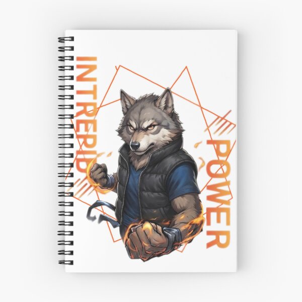 Item preview, Wolf Warrior with fiery strength illustration designed and sold by Ahmedsyde.