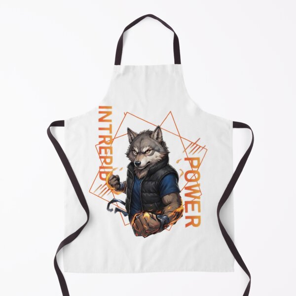 Item preview, Wolf Warrior with fiery strength illustration designed and sold by Ahmedsyde.