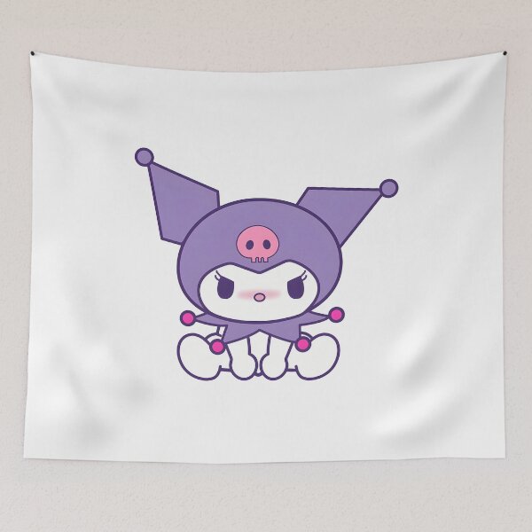 Item preview, Kuromi Purple Skull Hat Sitting designed and sold by Lilith.3x313 Vault.