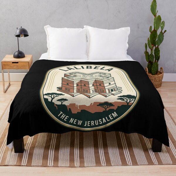 Item preview, Ethiopia Lalibela Rock Church Vintage Travel Emblem designed and sold by k3rstman1.