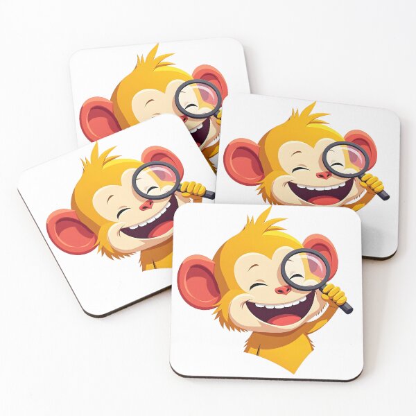 Item preview, Mischievous Winking Monkey Investigator Sticker designed and sold by canvahub.