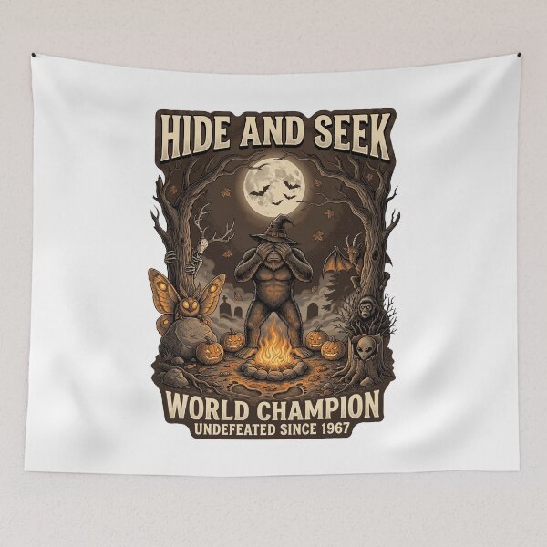 Item preview, Hide and Seek World Champion Bigfoot designed and sold by Roy & Tiffany.