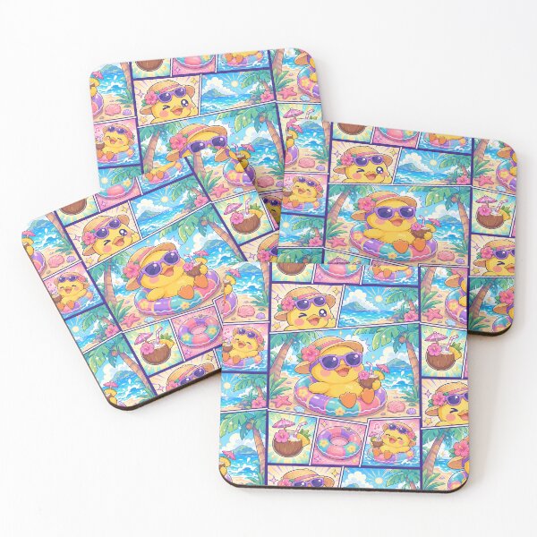 Item preview, Kawaii Duck Island Vacation Comic Panel designed and sold by Gift Phrase Studio.