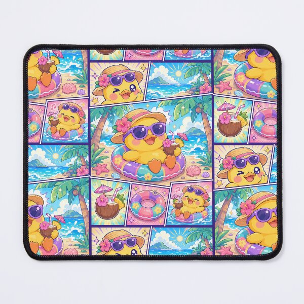 Item preview, Kawaii Duck Island Vacation Comic Panel designed and sold by Gift Phrase Studio.
