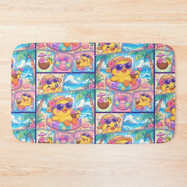 Item preview, Kawaii Duck Island Vacation Comic Panel designed and sold by Gift Phrase Studio.