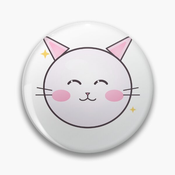 Item preview, Cute Kawaii Cat Sticker | Pastel Pink Cat Lover Gift designed and sold by Moss & Moon Studio.