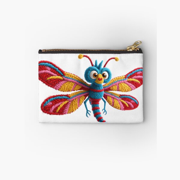 Item preview, Cute Embroidered Dragonfly Yarn Craft Character Art designed and sold by canvahub.