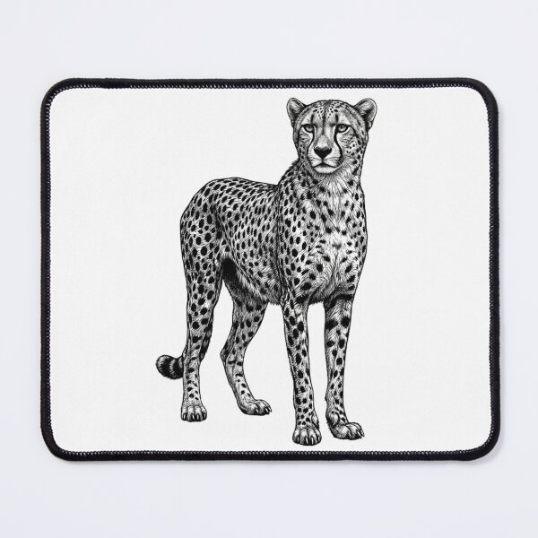 Item preview, Cheetah - Realistic Minimalistic Black and white designed and sold by Minimalisticaly.