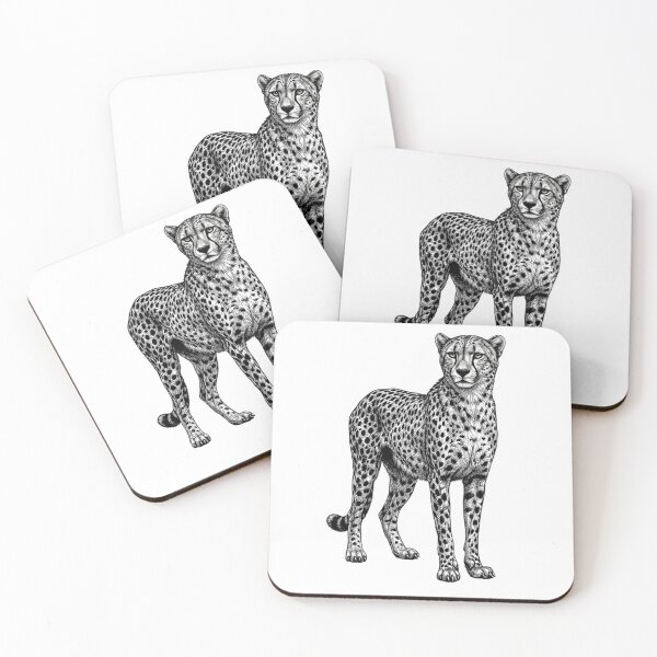 Item preview, Cheetah - Realistic Minimalistic Black and white designed and sold by Minimalisticaly.