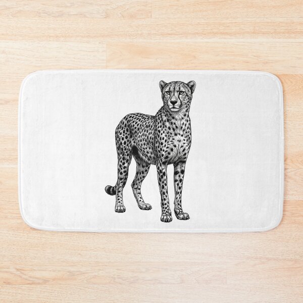 Item preview, Cheetah - Realistic Minimalistic Black and white designed and sold by Minimalisticaly.