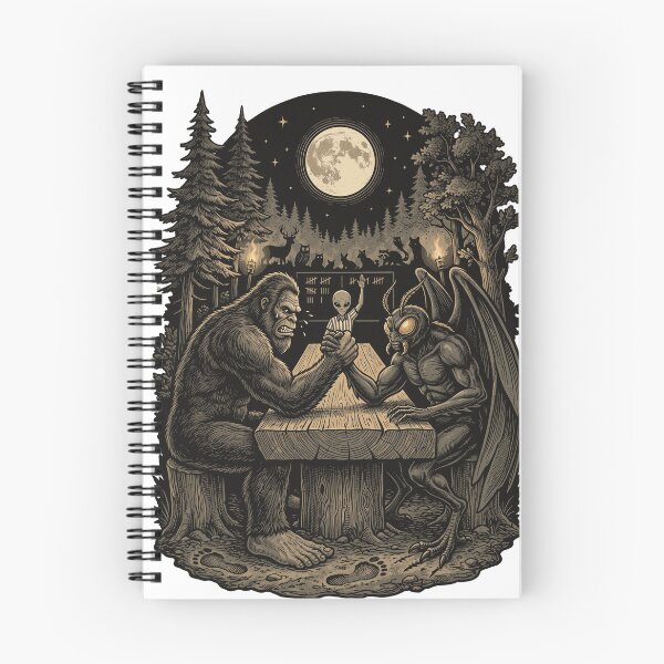 Item preview, Bigfoot vs Mothman Arm Wrestling Match designed and sold by Roy & Tiffany.