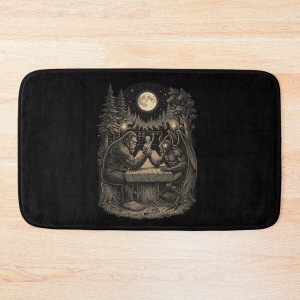 Item preview, Bigfoot vs Mothman Arm Wrestling Match designed and sold by Roy & Tiffany.