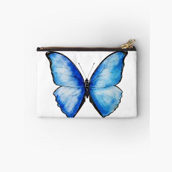 Item preview, Vibrant Blue Morpho Butterfly Watercolor designed and sold by Mvicen.