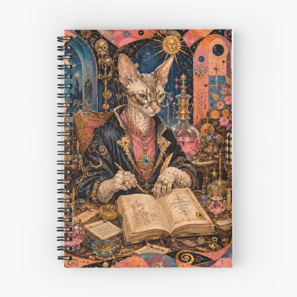 Item preview, The Alchemist Cat - The Feline Grimoire and Golden Magic designed and sold by Natalia-Vlad.