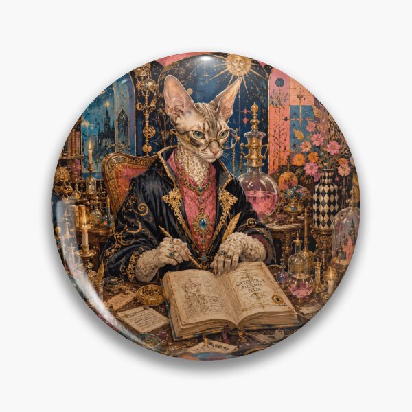 Item preview, The Alchemist Cat - The Feline Grimoire and Golden Magic designed and sold by Natalia-Vlad.