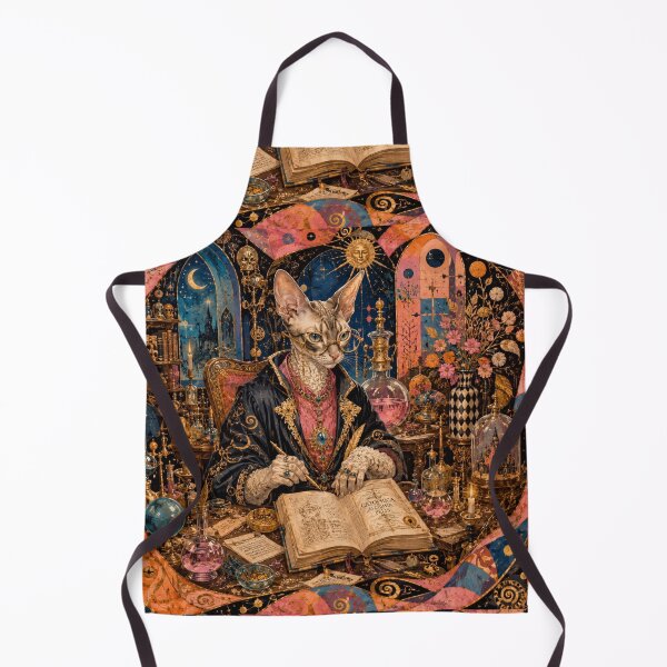Item preview, The Alchemist Cat - The Feline Grimoire and Golden Magic designed and sold by Natalia-Vlad.