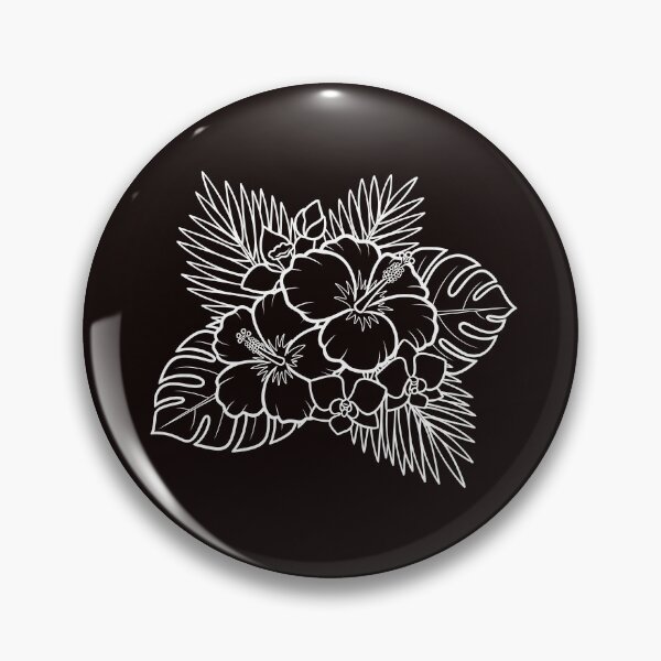 Item preview, Tropical Hibiscus Flowers Illustration designed and sold by ArtPer-design.