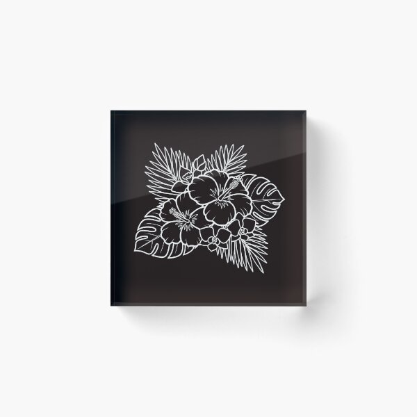 Item preview, Tropical Hibiscus Flowers Illustration designed and sold by ArtPer-design.