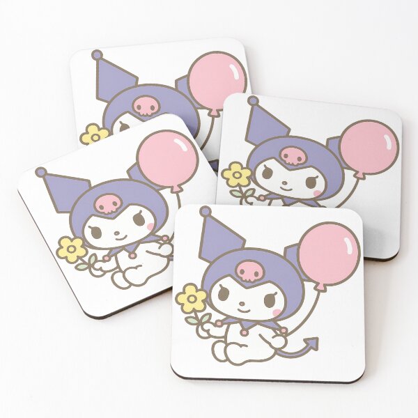 Item preview, Kuromi holding pink balloon and flower  designed and sold by Lilith.3x313 Vault.