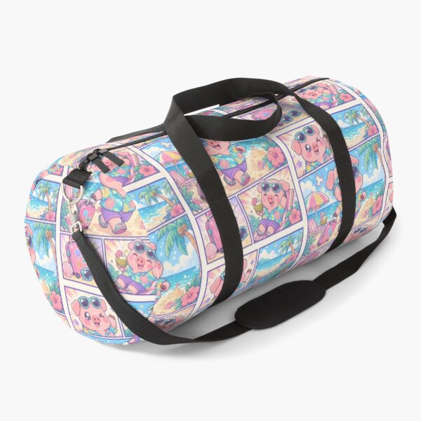 Item preview, Kawaii Pig Beach Vacation Comic Panel designed and sold by Gift Phrase Studio.