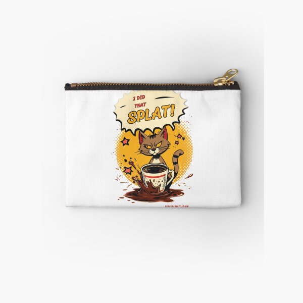 Item preview, I Did That Cat Comic Pop Art Retro Coffee Ironic Design on White designed and sold by BassAddict.