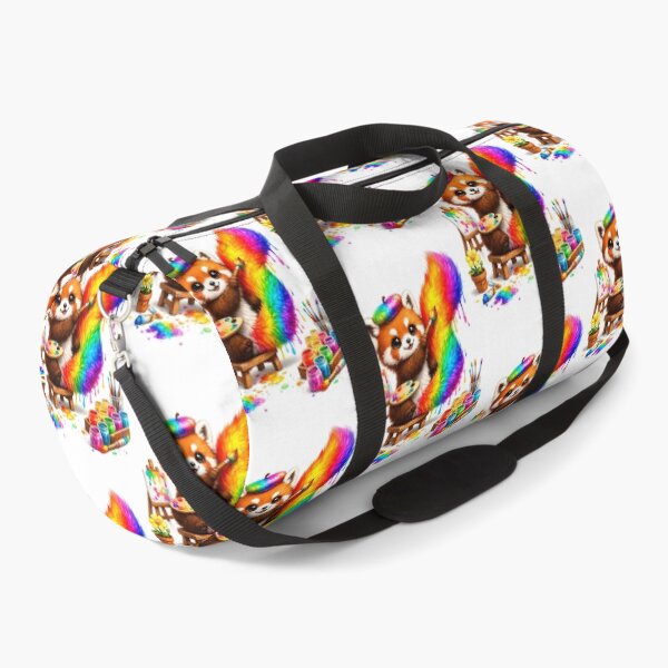 Item preview, Rainbow Tail Masterpiece Red Panda designed and sold by QuirkNest Studio .