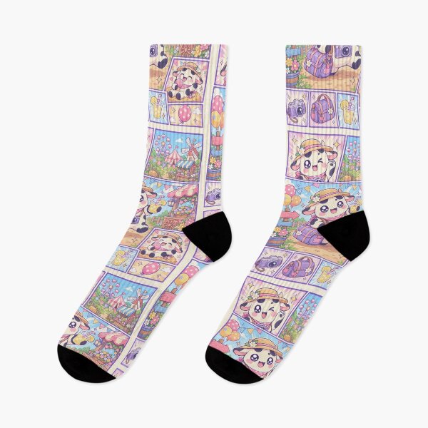 Item preview, Kawaii Cow Country Fair Comic Panel designed and sold by Gift Phrase Studio.