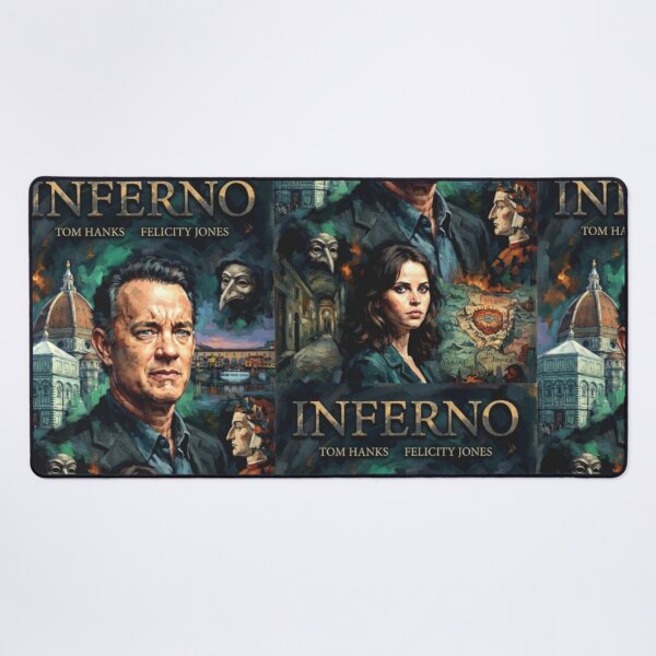 Item preview, Inferno Retro Mystery Thriller Action Drama Tribute Art Poster designed and sold by Art's Diner.
