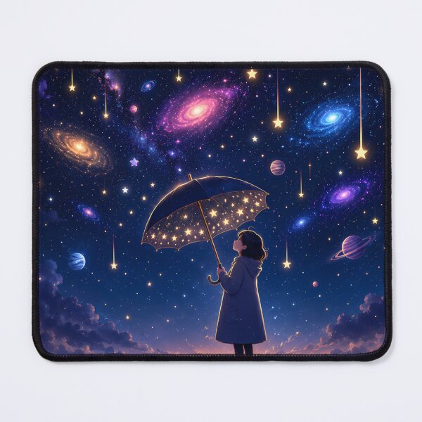 Item preview, Dreamy Galaxy Night with Star Umbrella designed and sold by aminz4.