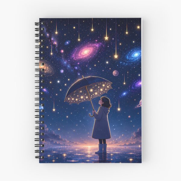 Item preview, Dreamy Galaxy Night with Star Umbrella designed and sold by aminz4.