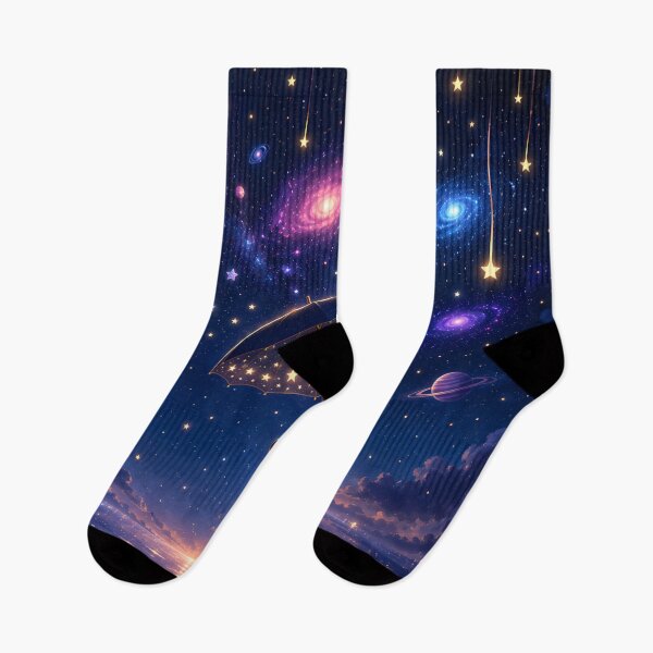 Item preview, Dreamy Galaxy Night with Star Umbrella designed and sold by aminz4.