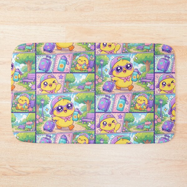 Item preview, Kawaii Chick Summer Park Traveler Comic Panel designed and sold by Magmashup.